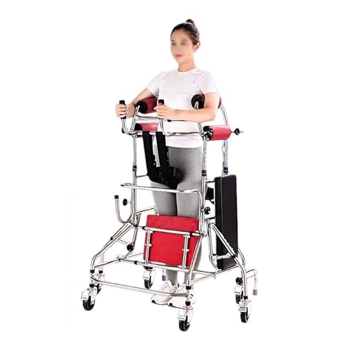 モビリティウォーカーシニアローリングウォーカーアダルトウォーカー高齢者脳卒中片麻痺のリハビリテーショントレーニング片麻痺機器は、下肢歩行をアシストし、スタンディングフレームを厚くします組み立てが簡単