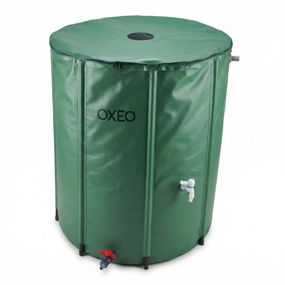 Oxeo Réservoir Récupérateur Eaux de Pluie 550 Litres Cuve Souple PVC Armé Pliable