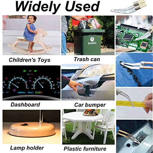 220W Kunststoff Schweißgerät 2-in-1 Auto Kunststoff Reparatur Set mit 800PCS Schweißnagel&64Stk 8 Typen Schweißstäbe, Kunststoff Schweißen Auto Kunststoff Reparaturset für Reparatur Auto Stoßstangen