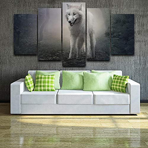 Impresiones sobre lienzo de animales en formato modular de salón 4