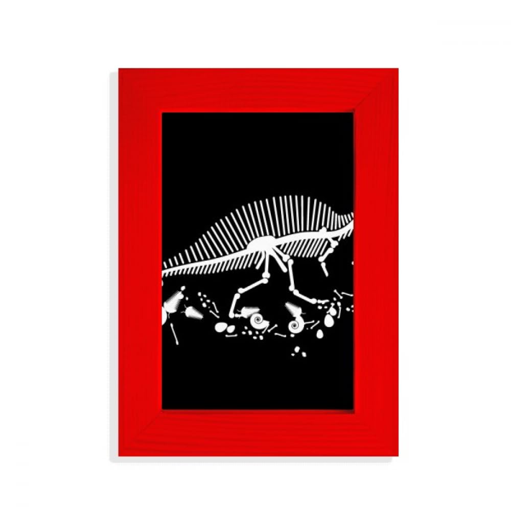 Cadre photo art rouge dinosaure pour réveiller un mur blanc