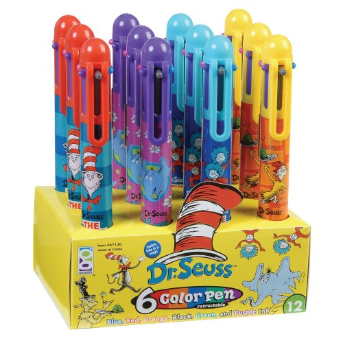 Raymond Geddes Dr. Seuss 6-In-1 Retractable Pens (Pack Of 12) #TOP3