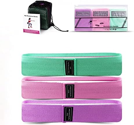 JGSHJF Resistance Band Exercise Stretch Loop Workout Fabric Booty Pilates Sculpting Band Leg Glute Rehab Squat Female Yoga Butt Lift Skin Friendly Gym Indoor Training Fitness Elastic Bands