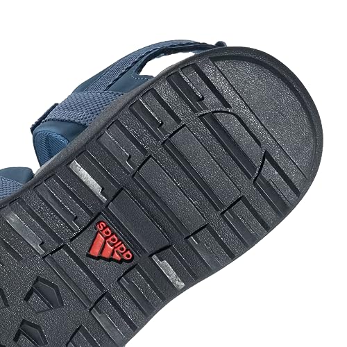 Image of Adidas Men NU GLADI M Synthetic Outdoor Sandal CBLACK /DOVGRY /BLIBLU | HPW45