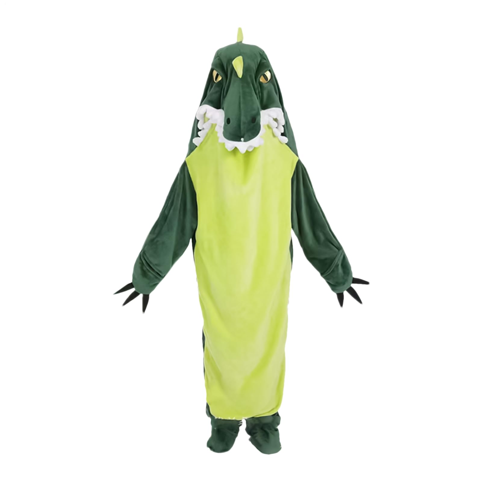 Kostium Dinozaura dla Dorosłych Luźny Fitting Urocza Odzież Nocna | Noszalny Bluza z Kapturem Kombinezon Dinozaur Podczas Halloween I Bożego Narodzenia Imprez I Parad Dla Kobiet Chłopaków