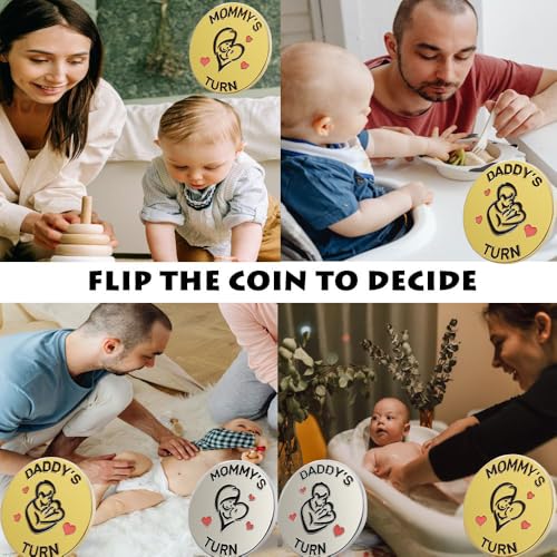 Image of New Parent Decision Coin Funny Pregnancy Gifts for First Time Moms Dads, Cute New Parents Gift Mommy Daddy Couples Gift Ideas, Gag Gift for Shower Birthday Fathers Day