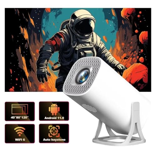 Image of Nutts Smart Digital Theater Projector 1080p Native Display 4K Decoding HDR Android OS Auto Keystone | WiFi 6 & Bluetooth Connectivity | 120″ Screen