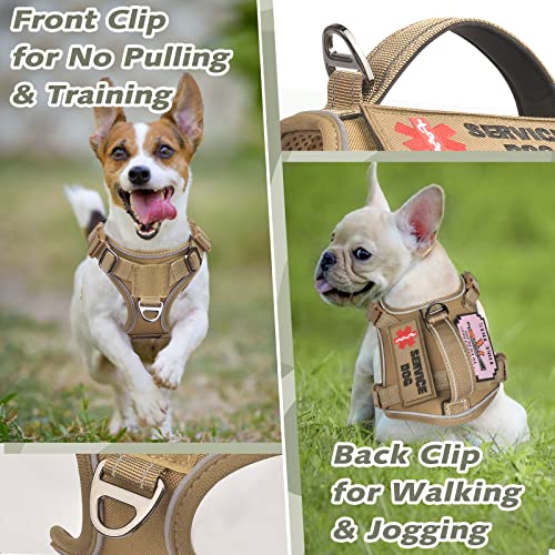 Tactical-Dog-Harness-for-Small-Dog-No-Pull-Military-Service-Dog-Vest-with-Vertical-Handle-Reflective-Puppy-Vest-Harness-for-Outdoor-Training-Khaki-XS - Cucciolini Doodles   Tactical-Dog-Harness-for-Small-Dog-No-Pull-Military-Service-Dog-Vest-with-Vertical-Handle-Reflective-Puppy-Vest-Harness-for-Outdoor-Training-Khaki-XS