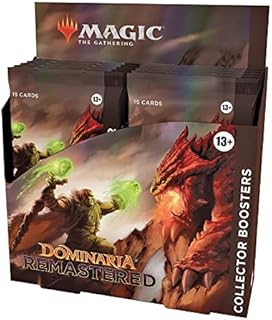 Magic: The Gathering Dominaria Remastered Collector Booster Box | 12 Packs (180 Magic Cards)