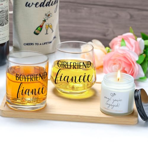 Engagement Gifts for Couples Women Newly Engaged Gift for Her Fiance Gifts for Women Unique Engagement Decorations Just Engaged Present Ideas for Her Him Bride Future Mr and Mrs Men Best Friend - Image 3