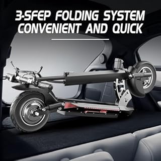 ASKGO Q2 E Scooter, 10 Zoll Offroad E Scooter, 40-45km Reichweite, 150 kg Tragkraft, 20km/h, Vierfache StoBdampfung, Sicherheit Duales Bremssystem Klappbar Elektroroller für Erwachsene