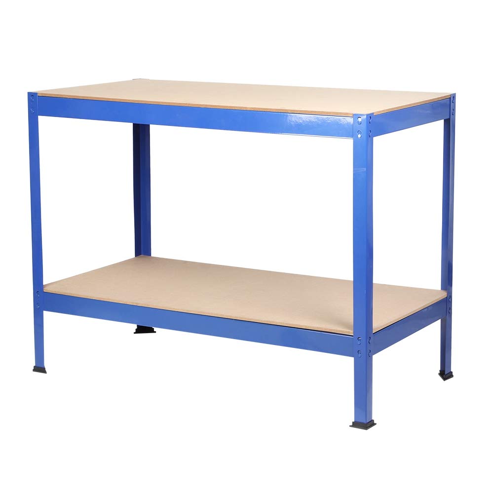 Buy Workbench,Heavy Duty Work Bench Garage Table Metal Storage Shelving