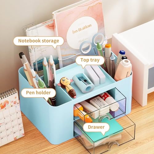 KAHEIGN Desk Organiser with 2 Drawers - Image 3