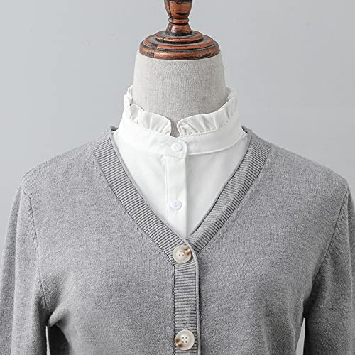 WENLOOY Half Shirts Layering for Women,Detachable Dickey Collar Blouse Half Shirts False Collar4
