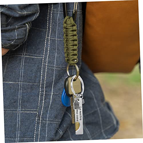 Porte-clés détachable mignon en acier inoxydable durable