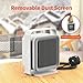 Calhin Small Heater, PTC Fast Heating Portable Space Heater, Adjustable Angle with Tip-Over and Overheat Protection for Small Space Heater, for Office, Bedroom and Home(White)