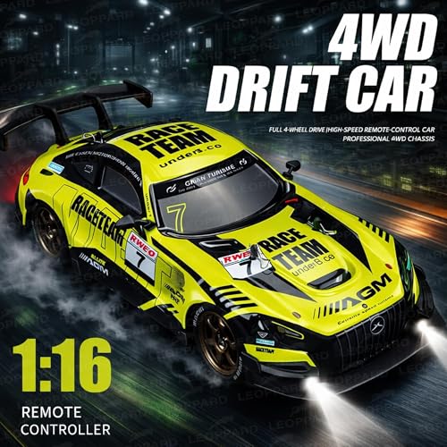 Image of TheLittleOnes 4x4 Rc Drifting Car - Rc Drift Cars High Speed Remote Control Drift Car 2.4GHz Remote Control Drift Stunt Off Road Cars 360 Rotation Toys For Kids & Adults Boys & Girls [HyperDrift NEW]
