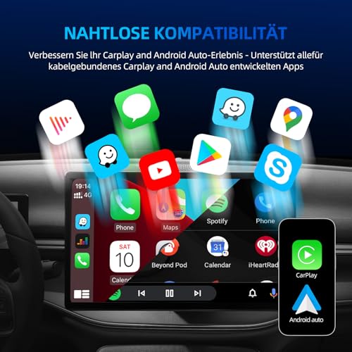 Adaptateur CarPlay et Android Auto sans fil avec connecteurs USB-A et Type-C - 6