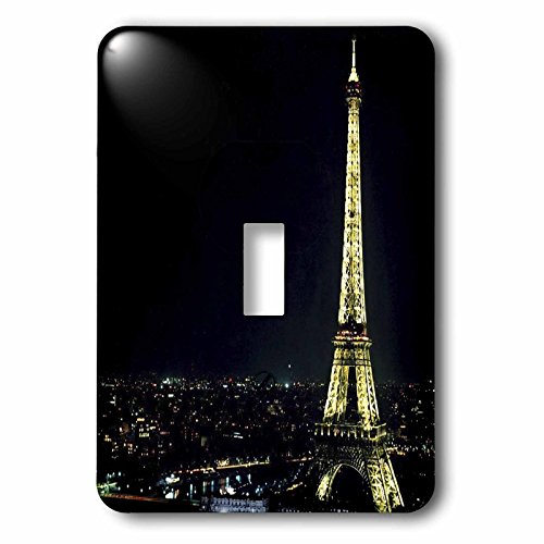 Interrupteur à baïonnette Eiffel Tower Lit at Night 3dRose pour une ambiance salon