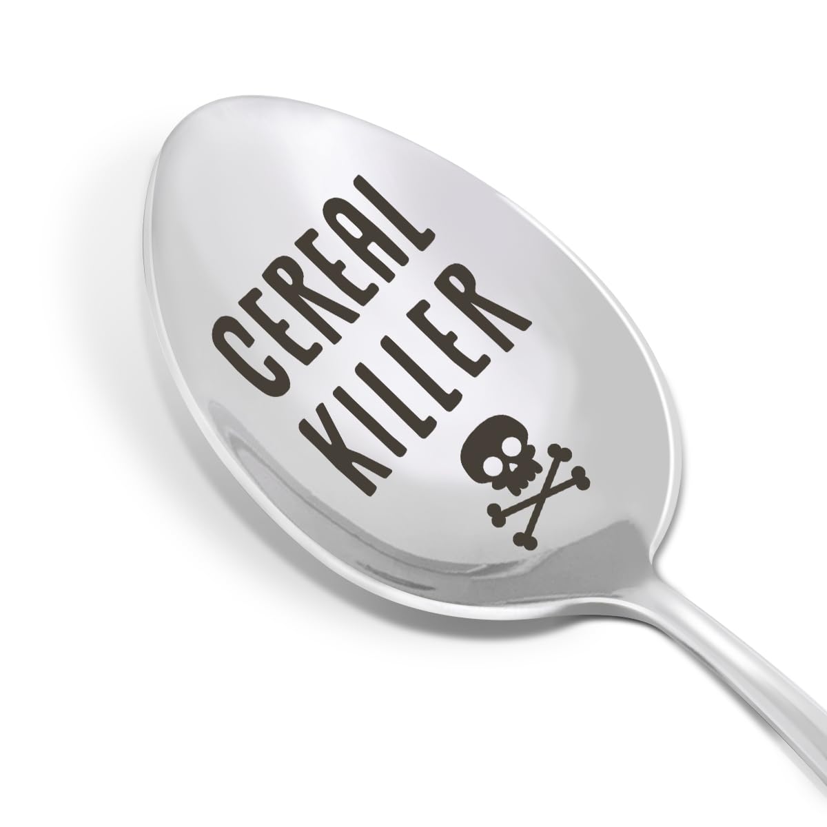 Funny Cereal Lover Spoon Gift, Birthday Christmas Gifts for Cereal Lover Woman Man Friend Dad Mom Grandma Grandpa Thanksgiving Day Gift, Engraved Stainless Steel Spoon, Cereal Killer