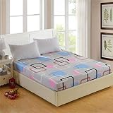 PENVEAT 1 Morceau de Drap-Housse imprimé Actif de Haute qualité, 100% Polyester, Ajustable avec revêtement de Matelas élastique en différentes Tailles, caiyunge, 90cmX200cmX25cm
