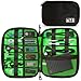 Produktbild CampTeck U6748 Reise Kabel Organizer Tasche Elektronik Zubehör Tasche Aufbewahrungshülle für Ladekabel, Speicherkarten, Powerbanks, Eexterne Festplatten, USB Sticks, Stecker, usw.  Schwarz