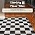 Achim Home Furnishings STT1M10320 Black & White Sterling x 12 Self Adhesive Vinyl Floor Tile-20 Tiles/20 sq. ft