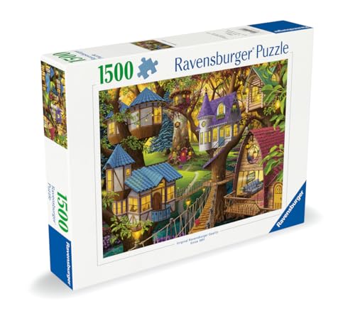 Puzzle 1500 pièces : ? Crépuscule à la cime des arbres Ravensburger France - vue 2