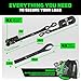 Rhino USA Ratchet Straps Tie Downs (4-Pack) - 1 Inch x 15 Feet (1,823lb Break Strength) - Ultimate Tie Down Straps with Safety S Hooks - for Trucks, Cargo, Moving, Appliances - Black