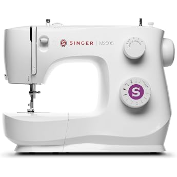 SINGER M2505 | Ideal for sewing beginners, machine with 10 built-in stitches, suitable easy repairs, 4 step buttonhole