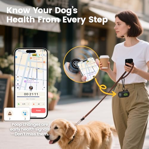 Image of Dog Poop Bags Rolls with Retractable Poop Bag Holder, Leak Proof and Extra Thick Lavender Pet Waste Bags, 1 Dispenser and 105 Bags for Doggy Walking & Cat Litter