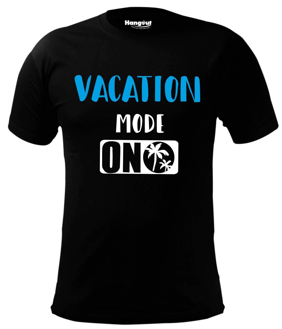 Hangout HubVacation Mode On Printed Tshirt for Boys | Super Combed Cotton Kids T-Shirt | Round Neck T Shirt | Half Sleeves | Fade-Resistant Breathable Apparel (0-14 Years Size Option) Pack of 1