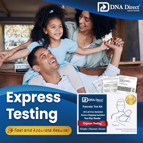 Image of DNA Direct - Reliable at-Home Paternity Test for Child and Father, Fast and Dependable Paternity Test Results in 1-2 Days, All Lab Fees and Express Return Included