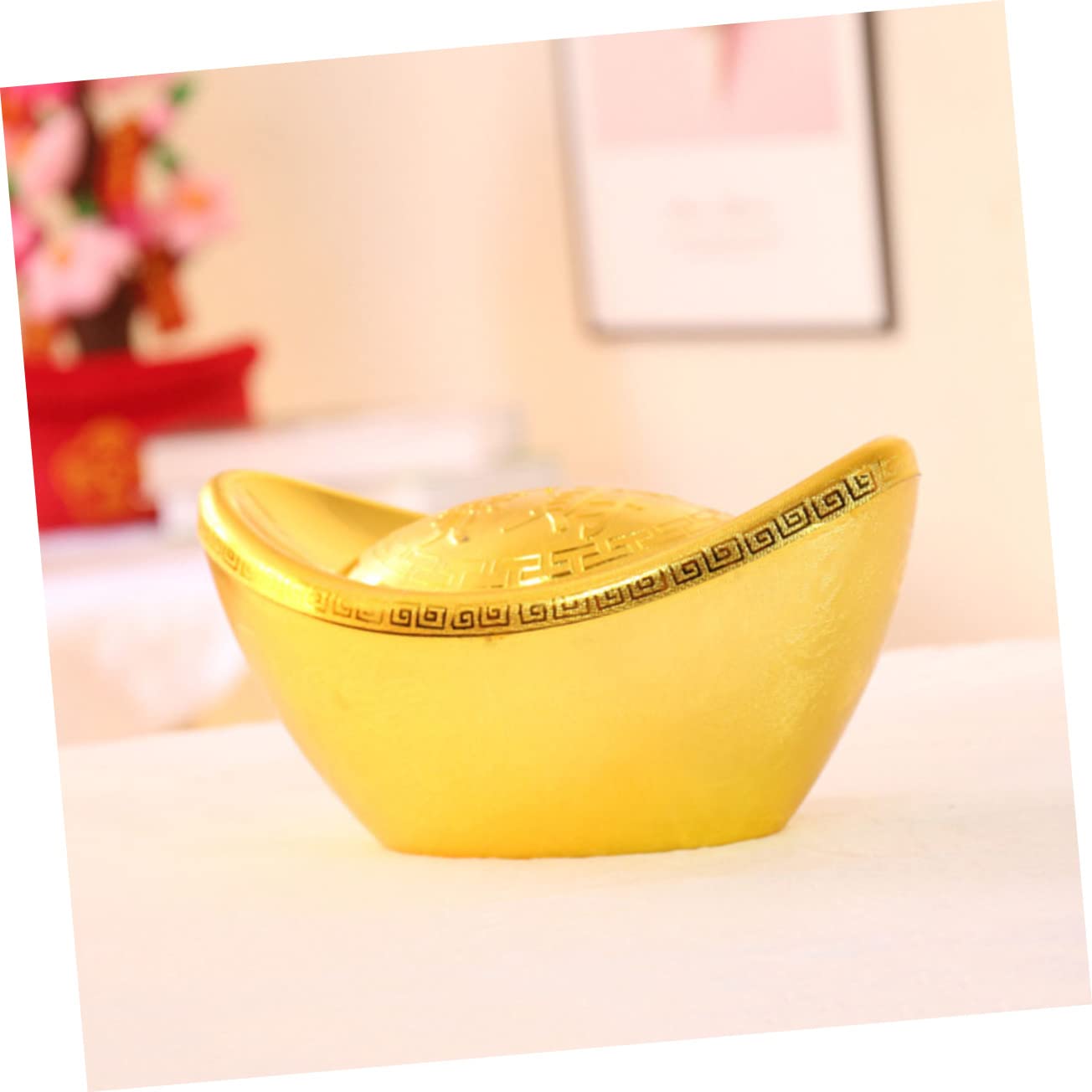 ABOOFAN 2stücke Dekorative Yuan Bao Aufbewahrungsbox Für Neujahr Miniature Feng Shui Für Tischdekoration Fotorequisit Mit Öffentlichem Deckel
