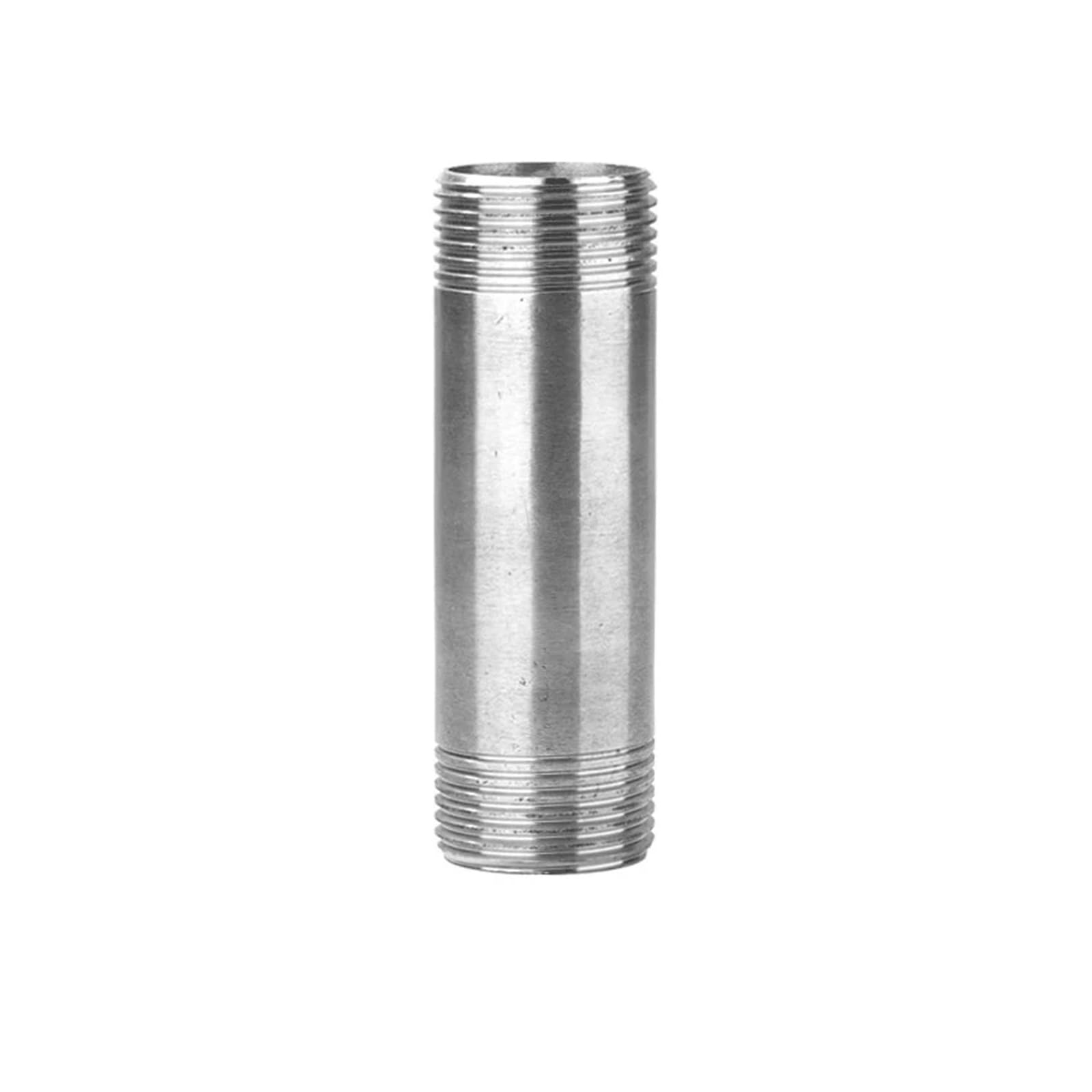 1/4" 3/8" 1/2" 3/4" 1" BSP Male Thread 304 Stainless Steel Long Nipple Extension Tube Pipe Fitting Connector Adapter Coupler (BSP1 Male Thread,Length 140mm)