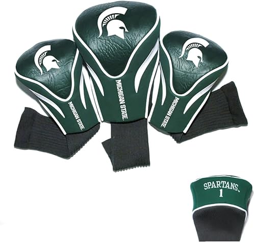 Miniatura 17 de Team Golf NCAA Numerado 1, 3 y X, se adapta a conductores de gran tamaño, utilidad, clubes de rescate y calles, forro de terciopelo para protección