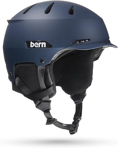 Miniatura 10 de BERN Hendrix Casco deportivo de esquí y snowboard para hombres y mujeres, estilo de ala, certificado multideportivo, ajuste ajustable, forro