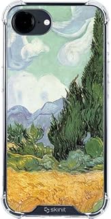 Skinit Clear Phone Case Compatible with iPhone 16e - Officially Licensed Van Gogh - Wheatfield with Cypresses by Van Gogh Design