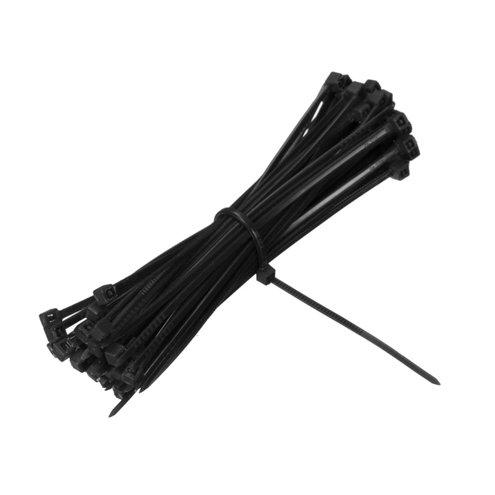 SePkus 1000 Stück/Set 100 mm x 3 mm selbstsichernde Schwarze Nylon-Draht-Kabelbinder zum Befestigen von Kabelbindern, ROHS-zertifizierte Netzwerkkabelmarkierung (schwarz, 3 mm x 100 mm, 1000 Stück)