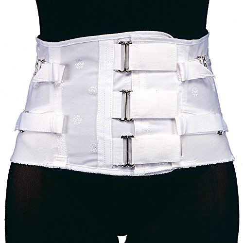 Truform-OTC Lumbosacral Support, Spinal Disc Rehab Brace, 2-Pull Side, Hook-and-Loop Fastener, Medium Short Length, 36 inch Hip