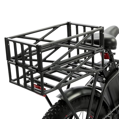 ECOTRIC Rear Rack with Bike Basket Fit for Ecotric Folding Ebikes