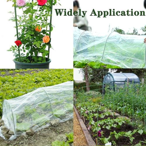 6 X Pflanztunnel, Tunnelbogen für Hochbeet, Gartenreifen Bögen für Reihenabdeckung, 80X90 cm Folientunnel Bögen für Hochbeet,Tunnelbögen Hochbeet,Gewächshaus Bogen Reifen,Gartentunnel Bögen