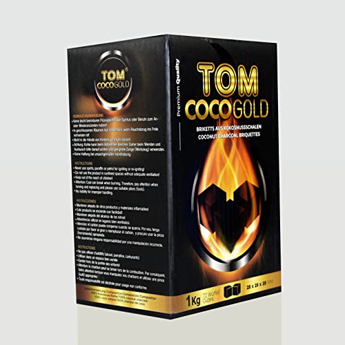 Charbon Naturel Tom Coco Gold Jaune 1KG-chicha/Narguilé