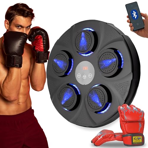 Maquina de Boxeo Musical, Boxing Machine, Maquina de Boxeo con Musica, Musical Boxin para Niños y Adultos, incluye guantes de boxeo
