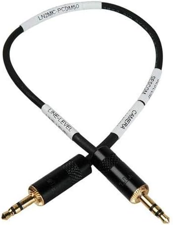 Sescom LN2MIC-PCDM50 3.5 Line to Mic 35dB Attenuation 9" DSLR Cable for Sony PCM-D50