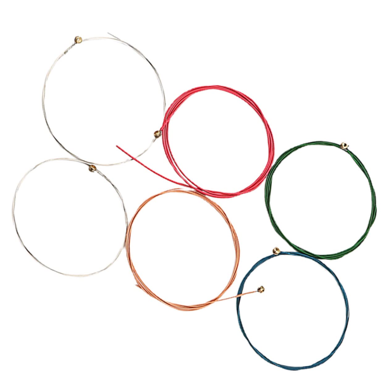 Abaodam 6pcs Acoustic Guitar Strings Replacement Premium Folk Guitar Supplies for Enhanced Performance and Durability for Musicians and Beginners