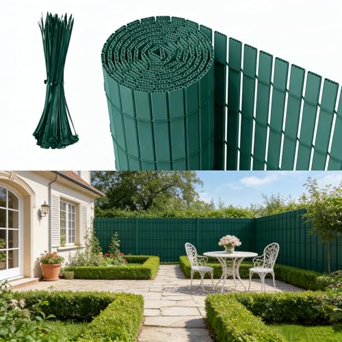 Ferzone Canisse PVC 200x500cm Brise Vue, Canisse PVC Corrosion et Aux Intempéries, Brise Vue...