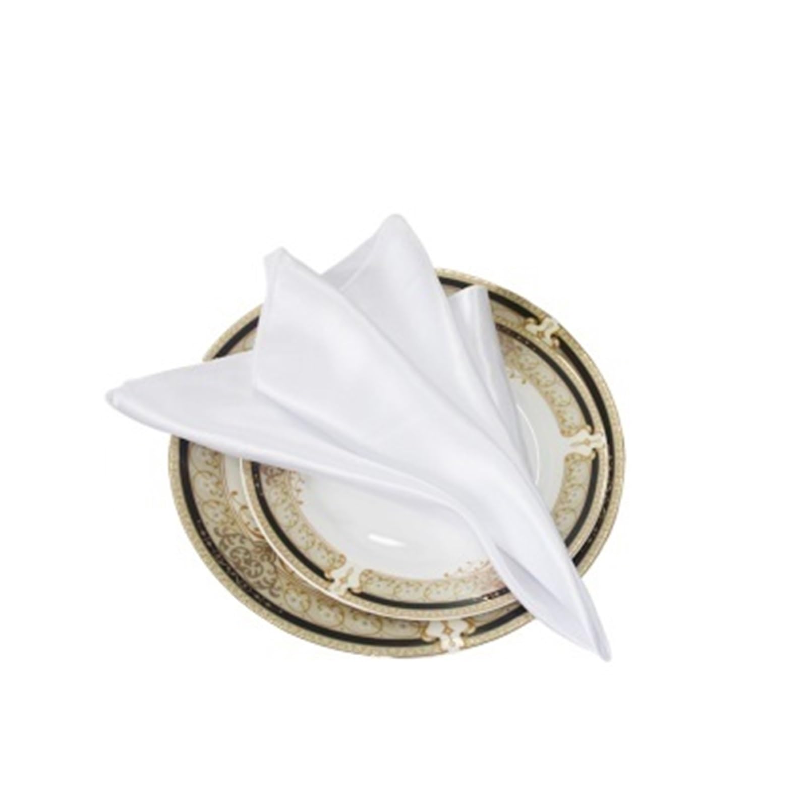Satin Dinner Napkins Wedding 40cm*40cm Satin Table Napkin(Color 1)