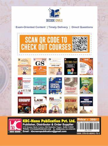 Image of Decode Ethics (6th Edition) | Part A: Theory & Applied Ethics | Mudit Jain, Amrita De | Decode Civils | KBC Nano (26-030)