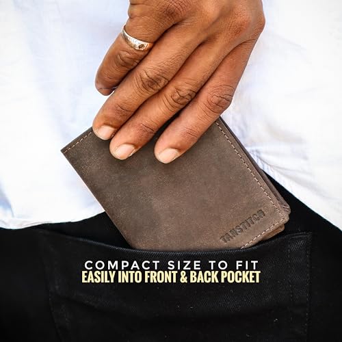 Image of TANSTITCH Genuine Leather Wallet | RFID Blocking Wallet | Large Capacity Card Holder (Hold 30 Currency Notes)